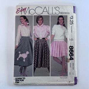 McCall's Easy Sewing Pattern for Women's Skirts